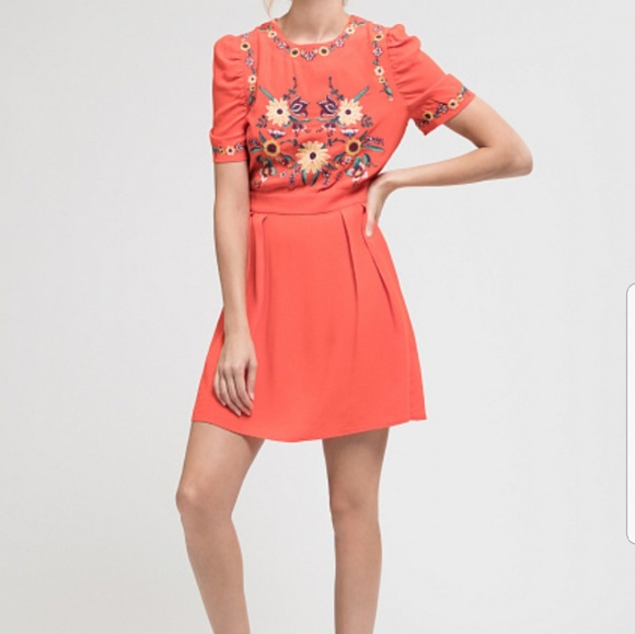 Blu Pepper Embroidered Dress - Picture 2 of 5